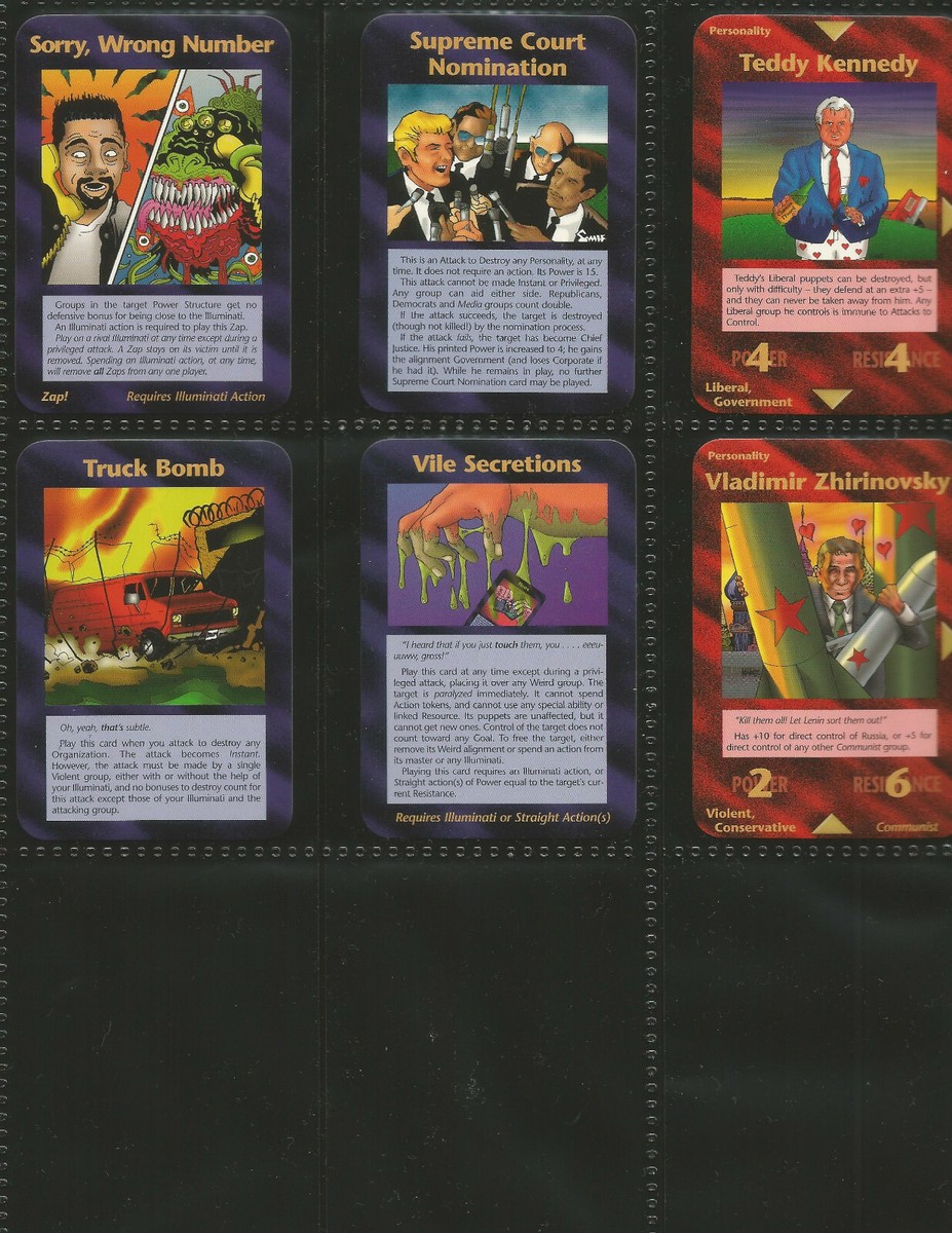 Assassins ALL 33 UnCommon Set Illuminati INWO Card Game New