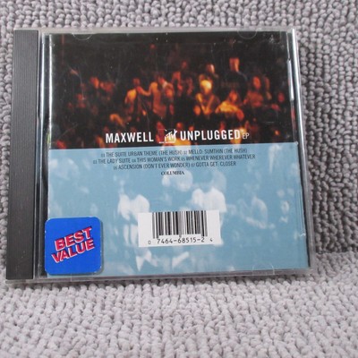 MTV Unplugged by Maxwell R&B CD Jul 1997 Columbia PA