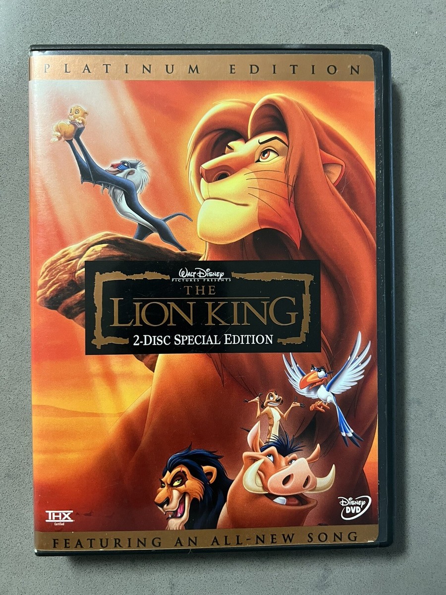 The Lion King (DVD, 2003, 2-Disc Set, Platinum Edition