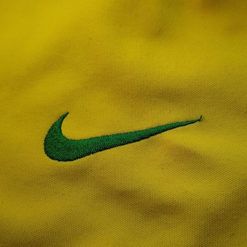 Nike Brazil Soccer Jacket Medium Dri-Fit CBF Authentic Track Zip-Up Yellow - Picture 7 of 9