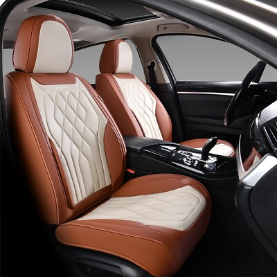 FLORICH Pack Car Seat Covers, Front Luxury Leather Waterproof