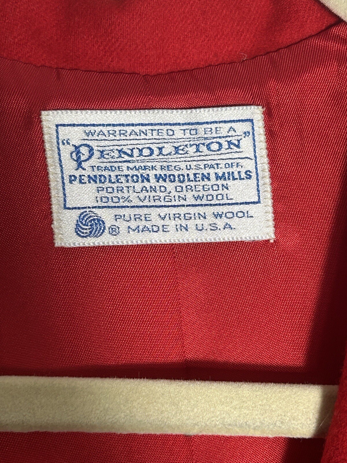 Pendleton Blazer Jacket Red Virgin Wool Womens Sz… - image 3