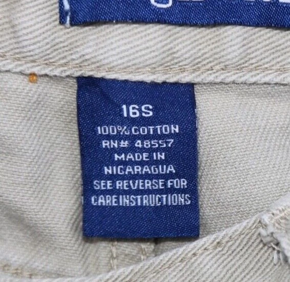 Vintage Boy's High Sierra Jeans Classic Beige Straight Leg Size 16S (25x28) - Image 4 of 4