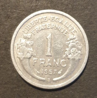 1 FRANC MORLON Aluminium 1957B - Photo 1/2