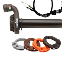 Domino Racing Throttle & Cable Kit Kawasaki KX 250 F X 17-24 Cams Stock & Quick