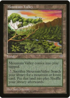 1 x Mountain Valley - Mirage - LP - Magic The Gathering - MTG - EOF