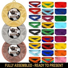 Player of the Match Medals & Ribbons, Football Medal Packs Many Sizes & Colours