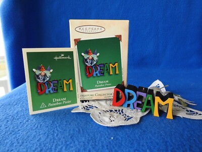 Hallmark Miniature Ornament 2002 Dream Paintbox Pixies 1 out of a 2 Piece Set