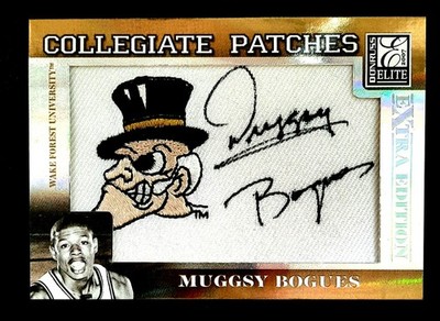 Muggsy Bogues Donruss Elite 2007 Autograph Collegiate Patches Extra Edition /250