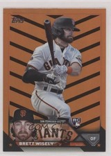 2023 Topps Update Orange & Black Foil Brett Wisely #US174 1b03