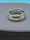 925 Sterling Silver Three Strand Band Ring Size 13 Ring 8 Grams Vintage Stacker
