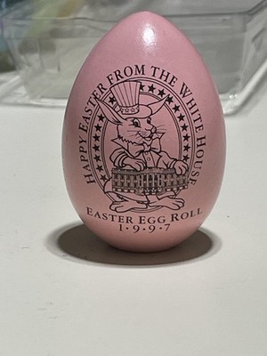 1997 Clinton White House Easter Egg Roll, pink egg