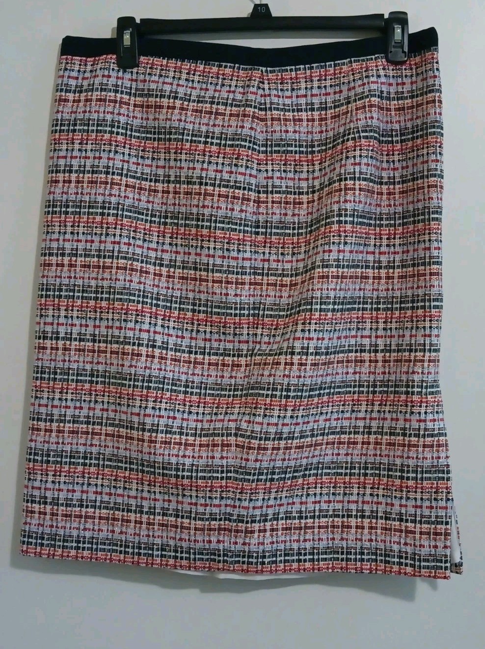 Talbots Size 16 Silver Threaded Multicolor Tweed … - image 2
