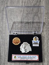 Chicago Blackhawks United Center Commemorative Lapel Pin Set “The Next Ice Age”