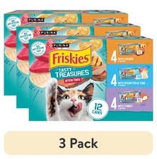 Gravy Tasty Treasures Prime Filets Wet Cat Food 3 Pack Case 5.5 oz Cans 12 Count