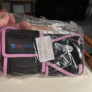 3-Finger Gym Gloves Non-Slip Grip  Durable Fittexx Pink Large Carry Bag