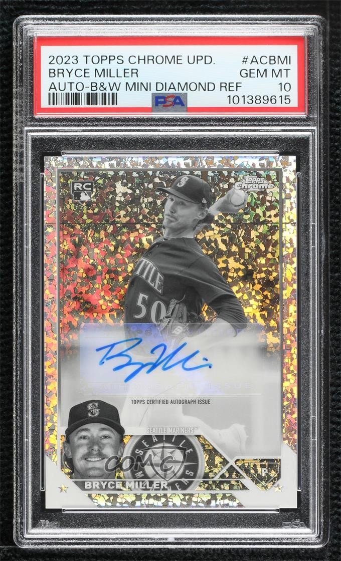 2023 Topps Chrome Update Bryce Miller #AC-BMI PSA 10 GEM MT Rookie Auto RC nd3
