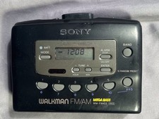 2 Sony Walkmans WM-FX403 AM/FM Radio/Cassette  WM-EX102 Cassette - PARTS/REPAIR