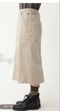 MHL Margaret Howell Cotton Corduroy Skirt Light Beige Size II MH0326004