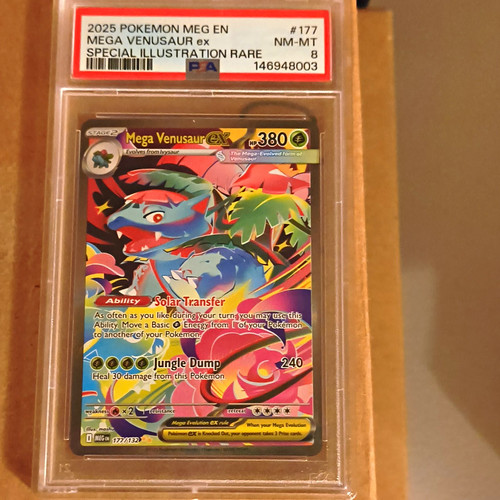 Mega Venusaur ex graded PSA 8 for sale on eBay