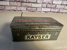 KAYSER Vintage Accessories Attachments Tin Box Bielefeld Germany Blechdose Antik