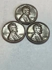 1949 P 1950 P 1951 P Circulated Lincoln Wheat Cent Penny Set- Actual Coins