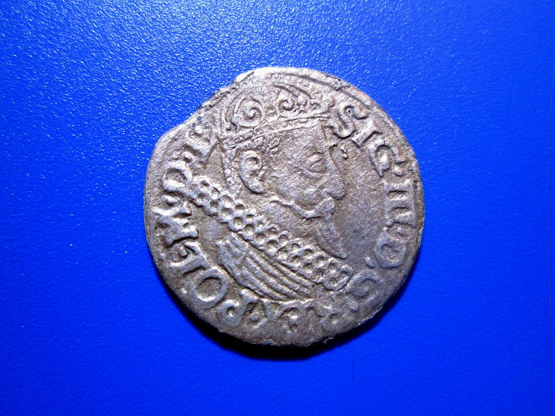 POLAND 1622 3 GROSCHEN (TROJAK) SILVER Sigismund III  KM# 31 BETTER GRADE