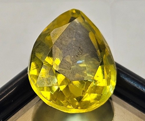 Stunning Yellow Sapphire Natural Pear Cut 8-9 Ct  Loose Gemstone EGL Certified - Picture 6 of 7