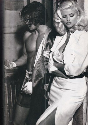 PHOTO 1993 LESA HEATHER STEWART-WHITE JANICE DICKINSON ANNA-NICOLE SMITH GUESS