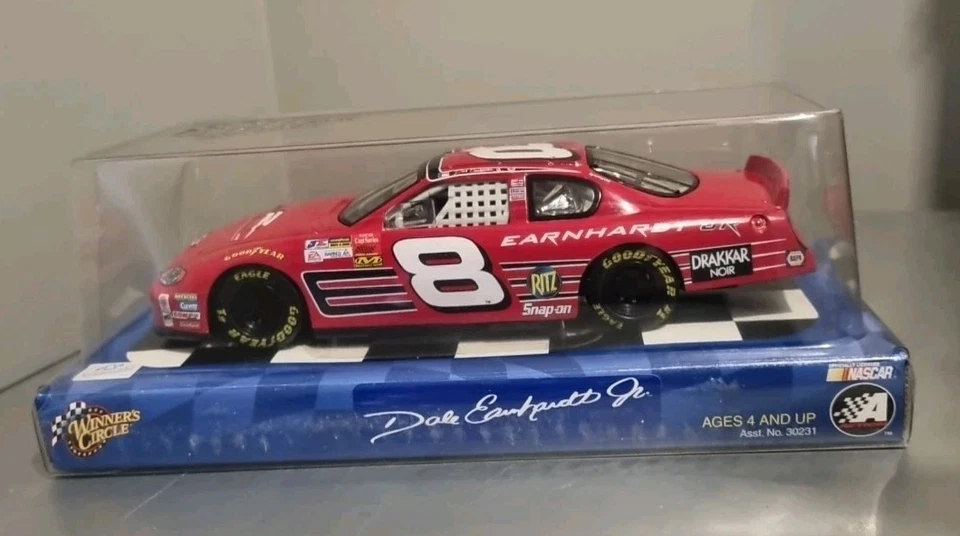 2002 New Winners Circle Dale Earnhardt Jr #8 NASCAR 1:24 Scale Die Cast Red Car - Image 3 of 4