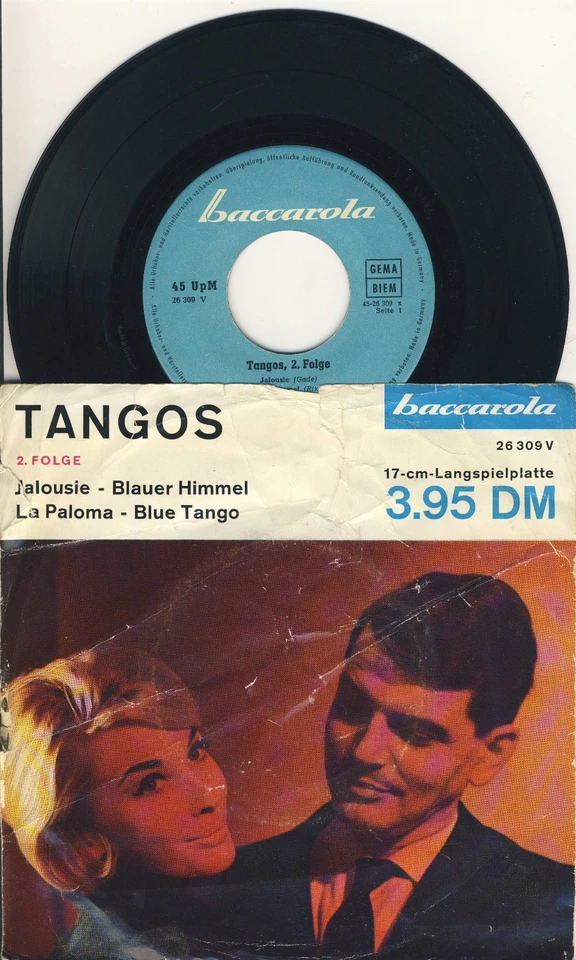 TANGOS 2. Folge - Orch. Simon Krapp - 7" EP-Single - 1960er Jahre - Baccarola - Bild 1 von 1