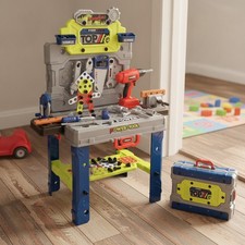 Kids Tool Bench with Electric Drill, Toddler Tool Set for Boys Ages 3-5 6-8