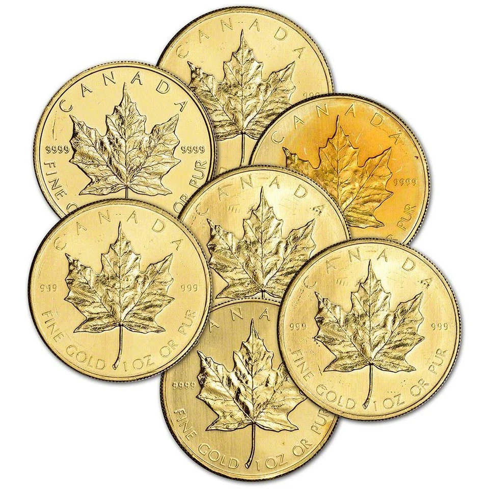 Canada Gold Maple Leaf 1 oz $50 - Random Year - Impaired