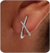 Gold Earrings for Women Trendy,14K Gold Stud Earrings Dainty Earrings Simple Min