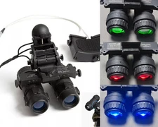 FMA AVS9 ANVIS6/9 Mount + Dummy AVS-9 Night Vision NVG + Battery Case with LED