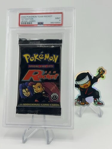 WOTC Pokemon Team Rocket 1st Edition Booster Pack Jessie James Artwork PSA 9!