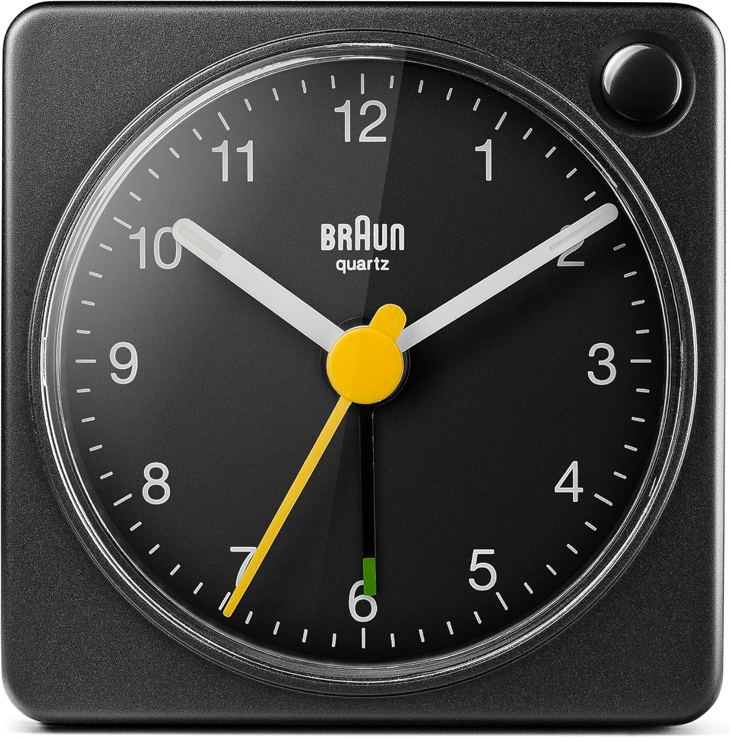 Classic Travel Analogue Alarm Clock with Snooze and Light