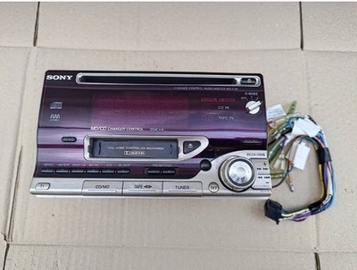 Sony WX-C40 Double DIN CD MD Player FM AM Radio Car Audio Tested