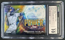 2020 Stadium Club Chrome Fernando Tatis Jr. Power Zone Refractor Gold /50 CGC 10