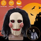 Halloween Saw Jigsaw Maske Realistisch Saw Maske Horror Erwachsene Vollkopfmaske