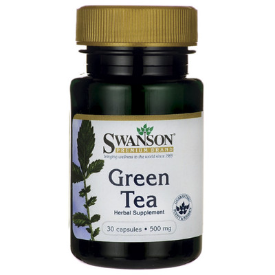 Swanson Vitamins Green Tea Vitamin | 500 Mg | 30 Vegan Caps
