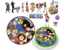 One Piece x2 Luffy  Essbar Tortenaufleger Tor...