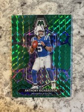2024 Panini Mosaic Anthony Richardson Green Mosaic Prizm #92 Indianapolis Colts