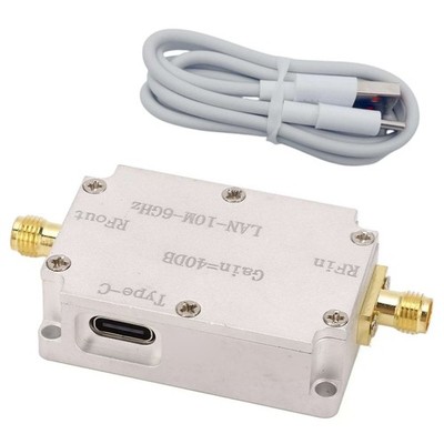 Alloy Amplifier 40DB Gain 10M To 6GHz Transmission LNA RF Power Preamplifier