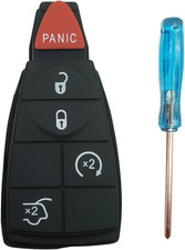 Key Fob Button Pad Replacement Fit for Jeep Grand Cherokee Commander Dodge Ram J