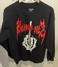 Blink-182 Sweatshirt Adult large One More Time Tour Middle Finger Pullover 2024