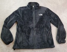 The North Face Osito Jacket Womens Medium Black Fleece Full Zip Pockets Soft