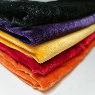 EINFACHER SAMT STRETCH VELOURS MATERIAL KLEID HANDWERK KOSTÜM STEPPSTOFF 58''''