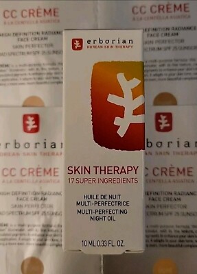 Erborian Skin Therapy Multi Perfecting Nt Oil 0.33 Oz/10 mL+ Erborian CC Samples