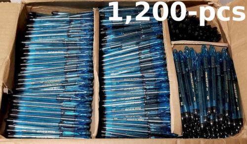 BULK 1200-pcs Pentel RSVP RazzleDazzle Pen Sky Blue BLACK INK 1.0mm BK91RDC-ABRM - Picture 1 of 3